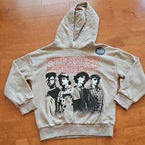 NWT Stranger Things Kids Hoodie - Tan